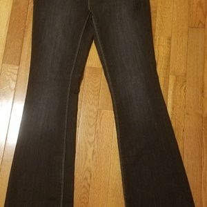 White House Black Market Black Flared Jeans Size 0